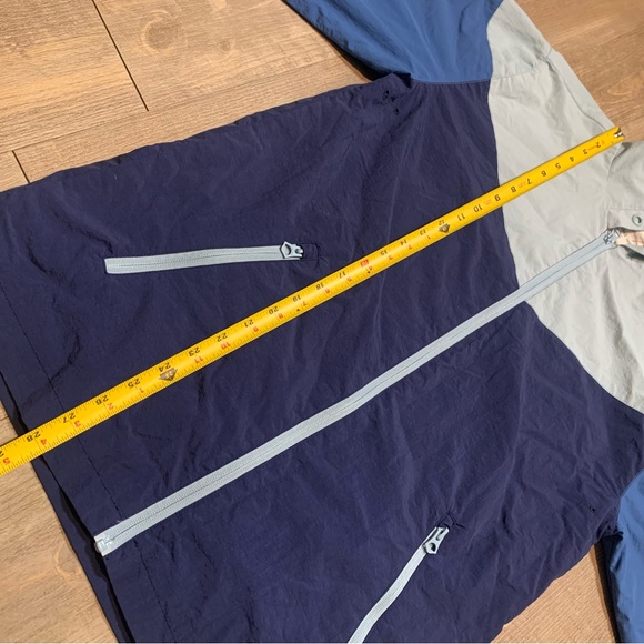 Blue weatherproof hooded windbreaker jacket sz S - Picture 4 of 6